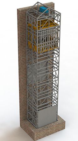 пг-мш в металлокаркасную шахту